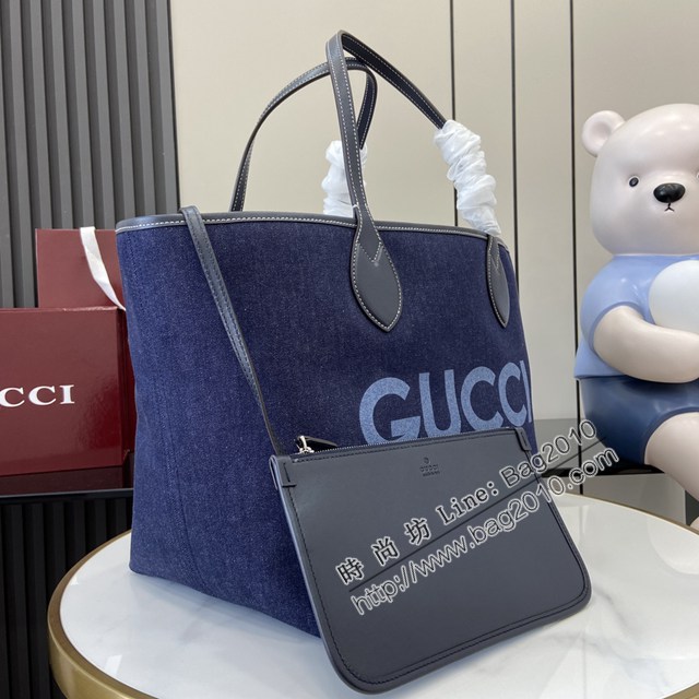 Gucci專櫃古馳最新款Totissima系列中號托特包字母肩背包 jh2604型號：820481